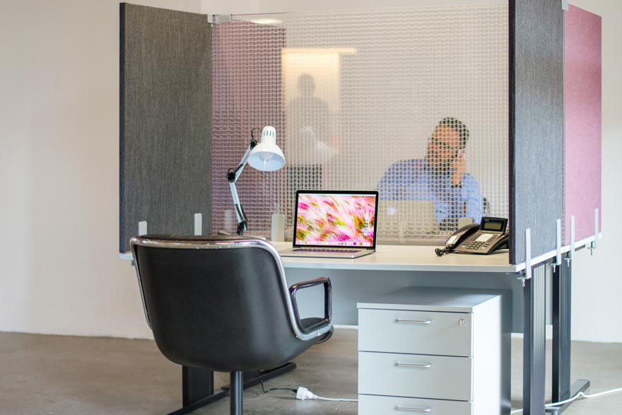SONATECH ConceptLine Tischabtrennung TEX